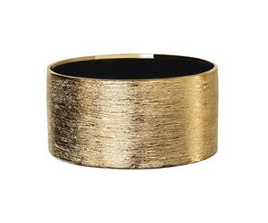 Royal Imports Flower Glass Ceramic Vase Decorative Centerpiece for Home or Wedding - Etched Cylinder Shape, 8"x4", Gold