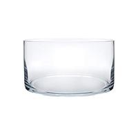 Royal Imports Flower Glass Vase Decorative Centerpiece For Home Or Wedding - Cylinder Shape, 4" Tall, 8" Opening, Clear