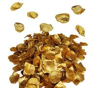 Royal Imports Metallic Gold Silk Flower Artificial Rose Petals For Wedding Aisle, Party Favor & Table, Vase, Home Decoration 1000 Pcs