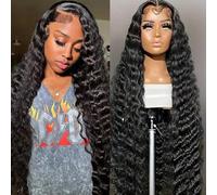 ROYAL IMPRESSION 28 Inch Loose Wave Lace Front Human Hair Wigs 200% Density 13 x 4 HD Transparent Loose Deep Wave Front Human Hair Wigs 12A Glueless Lace