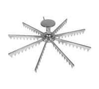 Royal Industries Roy PMT 9 9-Slice Cast Aluminium Pie Marker, 9 Cut