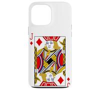 Royal Jack of Diamonds Playing Cards Illustration Graphic Case for iPhone 13 Pro Max