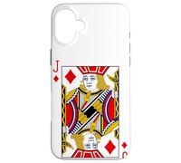 Royal Jack of Diamonds Playing Cards Illustration Graphic Case for iPhone 16 Plus