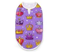 Royal King Crown Dog Shirts Sleeveless T-Shirt Pet Tank Top Soft Summer Vests Clothes for Dogs And Cat L