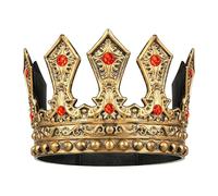 Royal King Crown for Men,Crown Tiara for Women,Medieval Cosplay Halloween Costume Accessories for Adults, Standard, PU FOAM