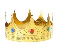 Royal King Crown Princed Crowns And Tiaras Full Round Birthday Party Hats Medieval Costume Accessories Prom Halloween For Boys For Kids