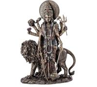 Royal Kurta Design Durga Supreme Hindu Goddess Riding On Lion Statue