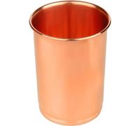 Royal Kurta Pure Copper Tumblers for Drinking - Ayurvedic Health Pure Copper Cups - 2 pcs. Set - 250 ml.(8 fl oz) (2, Plain)