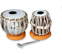 Royal Kurta Tabla Drum Set, Handmade Professional Quality Iron Bayan, Sheesham Wood Dayan, Grey, Great Sound with Tunning Hammer, Cushiona & Cover