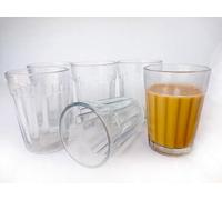 Royal Kurta The Cutting Chai Glasses Tea Glass Small 100 ml Each Set Tea Glasses Drinking Glass (Small, 6, Count)