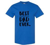 (Royal, L) World Best Dad Daddy Father Ever Fathers Day Gifts Men T Shirt Tee Top
