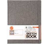 Royal & Langnickel 11 x 14 inch Grey Fabric HARDBOUND Sketchbook