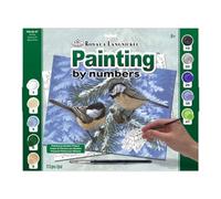 Royal & Langnickel 11 x 15 inch Pine Birds Pre-Printed Paint by Number Painting Set