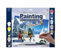 Royal & Langnickel 11 x 15 inch Santa's Here Pre-Printed Paint by Number Painting Set