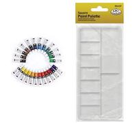 Royal & Langnickel 245873 Water Painting Colour, 24 colors, 12ml each and Essentials 9 Well Rectangular Paint Palette. R2000156