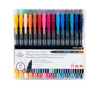 Royal & Langnickel - 30pc Dual Tip Artist Markers - Pointed Round Tip and Fineliner