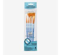 Royal & Langnickel : 4Pc Golden Taklon Variety Brush Set