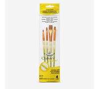 Royal & Langnickel : 4Pc Natural Hair Shader Brush Set