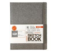 Royal & Langnickel 8.5 x 11 inch Grey Fabric HARDBOUND Sketchbook