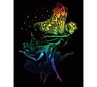 Royal & Langnickel 8 x 10 inch Dancing Fairy Pre-Printed Foil Set - Rainbow