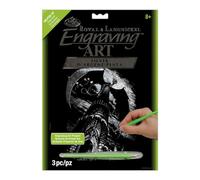 Royal & Langnickel 8 x 10 inch Dragon Tower Pre-Printed Foil Set - Silver