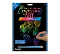 Royal & Langnickel 8 x 10 inch Hot Air Balloons Pre-Printed Foil Set - Rainbow