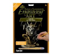 Royal & Langnickel 8 x 10 inch Lion Gargoyle Pre-Printed Foil Set - Gold