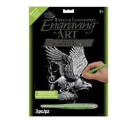 Royal & Langnickel 8 x 10 inch Screaming Griffin Pre-Printed Foil Set - Silver