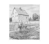 Royal & Langnickel 9 x 11 inch Country Wagon Pre-Printed Sketching Made Easy Drawing Set