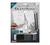 Royal & Langnickel 9 x 11 inch Ivy Church Pre-Printed Sketching Made Easy Drawing Set