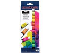 Royal Langnickel Acrylic Paint Neon Colours Set 12 x 12ml