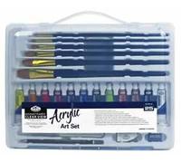 Royal & Langnickel Essentials Clear View Large Case Acrylic Art Set