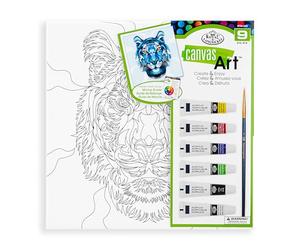 Royal & Langnickel - Canvas Art Paint Colorful Tiger
