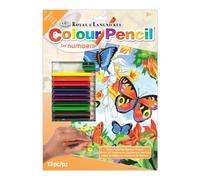Royal & Langnickel Colour Pencil by Numbers Butterflies Designed Painting Set