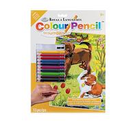 Royal & Langnickel Colour Pencil by Numbers Kitten and Puppy Designed Painting Set