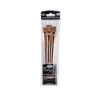 Royal & Langnickel Crafter's Choice Pro Synthetic Sable Wash Craft Brush Set, 3pc
