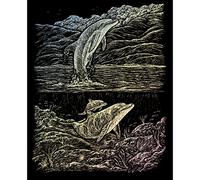 Royal & Langnickel Dolphin Cove Holographic Engraving A4 Size Scrape Art Set
