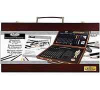 Royal & Langnickel Essentials 45 Piece Sketch & Draw Artists Wooden Box Art Set