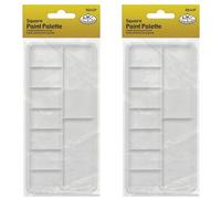 Royal & Langnickel Essentials 9 Well Rectangular Paint Palette. R2000156 (Pack of 2)