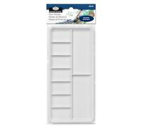 Royal & Langnickel Essentials 9 Well Rectangular Paint Palette. R2000156, White