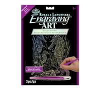 Royal & Langnickel Glow In The Dark Engraving Art A4 Size Sea Horses Designed Painting Set