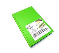 Royal & Langnickel Light Green A5 Sketchbook Cartridge Drawing Paper Artist Sketch Book Pad Casebound 110gsm 220 Pages (14cm x 21.6cm)