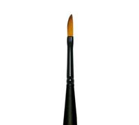 Royal & Langnickel Mini Majestic 1/8" Black Synthetic Flagged Bristle Paint Brush