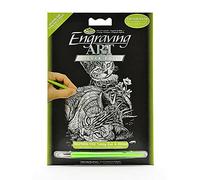 Royal & Langnickel Mini Scratching Card 12.5 x 17.5 cm Silver.Cat+Kitten