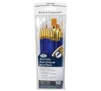 Royal & Langnickel Paintbrushes, Taklon Set, 10/Pkg, Blue