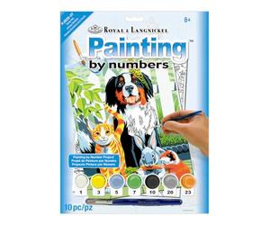 Royal & Langnickel Painting by Numbers A4 Size Family Pets Designed Painting Set