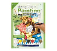 Royal & Langnickel Painting by Numbers A4 Size Puppy with Teddy Bear Designed Painting Set