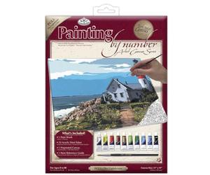 Royal & Langnickel Painting by Numbers Artist Canvas Series the Lighthouse Large Designed Painting Set