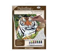 Royal & Langnickel Painting by Numbers Artist Canvas Series Tiger in Hiding Small Designed Painting Set