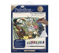 Royal & Langnickel Painting by Numbers Artist Canvas Series Zoo Montage Large Designed Painting Set